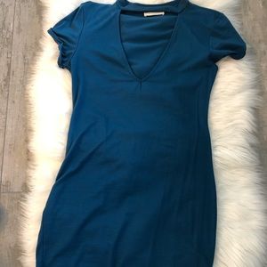 Blue t shirt dress